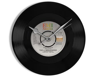The J Geils Band "Centerfold" 7" Vinyl Record Wall Clock