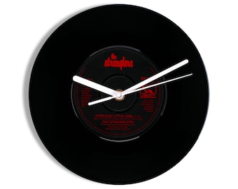 The Stranglers "Strange Little Girl" 7" Vinyl Record Wall Clock