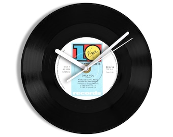 The Flying Pickets "Only You" 7" Vinyl Record Wall Clock UK NUMBER ONE 4 Dec - 7 Jan 1984