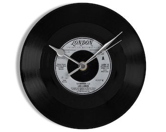 Los Lobos "La Bamba" 7" Vinyl Record Wall Clock UK NUMBER ONE 26 Jul - 8 Aug 1987