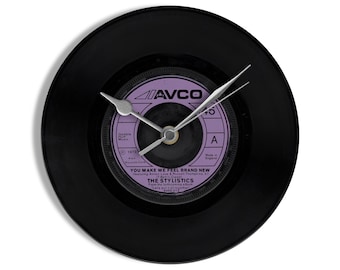 The Stylistics "You Make Me Feel Brand New" 7" Vinyl Record Wall Clock