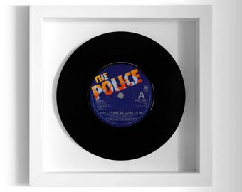 The Police "Don't Stand So Close To Me" Framed 7" Vinyl Record UK NUMBER ONE 21 Sep - 18 Oct 1980