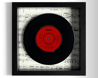 Wings "Hi Hi Hi" Framed 7" Vinyl Record