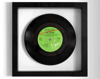 Phil Collins "Against All Odds" Framed 7" Vinyl Record