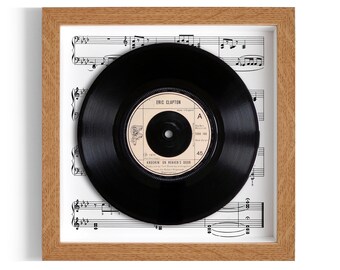 Eric Clapton "Knockin' On Heaven's Door" Framed 7" Vinyl Record