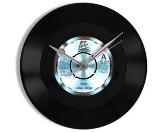Lionel Richie "Truly" 7" Vinyl Record Wall Clock