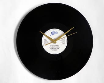 Alice Cooper "Bed Of Nails" Vinyl Record Wall Clock