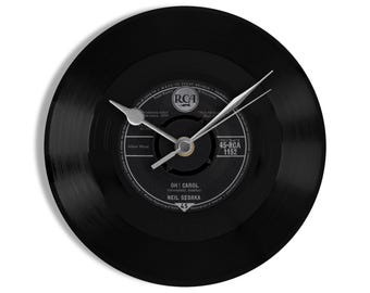 Neil Sedaka "Oh Carol" 7" Vinyl Record Wall Clock