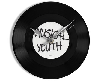 Musical Youth "Pass The Dutchie" 7" Vinyl Record Wall Clock UK NUMBER ONE 26 Sep - 16 Oct 1982