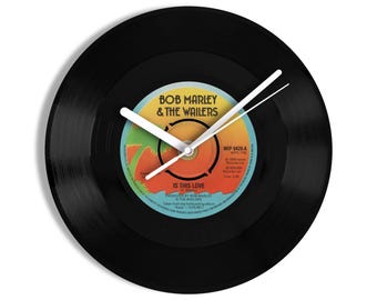 Bob Marley & The Wailers "Is This Love" 7" Vinyl Record Wall Clock