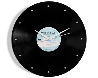 Wet Wet Wet "Angel Eyes" Vinyl Record Wall Clock