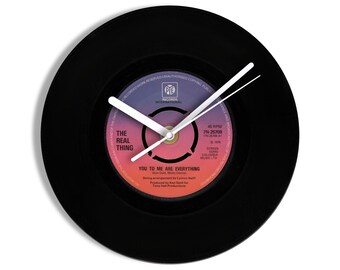 The Real Thing "You To Me Are Everything" 7" Vinyl Record Wall Clock UK NUMBER ONE 20 Jun - 10 Jul 1976