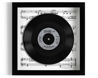 Natalie Cole "Miss You Like Crazy" Framed 7" Vinyl Record