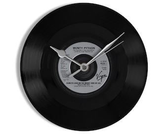 Monty Python "Always Look On The Bright Side Of Life" 7" Vinyl Record Wall Clock