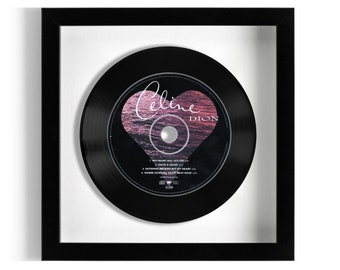 Celine Dion "My Heart Will Go On" Framed CD UK Number ONE 15 Feb - 21 Feb, 8 Mar - 14 Mar 1998,