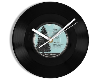 Chicago "Hard To Say I'm Sorry" 7" Vinyl Record Wall Clock
