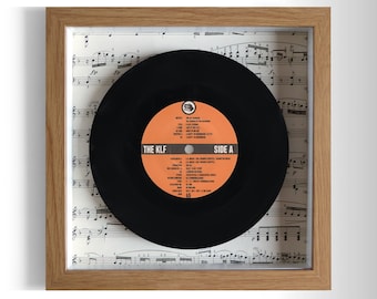 The KLF "3 A.M. Eternal" Framed 7" Vinyl Record UK Number One 27 Jan - 9 Feb 1991