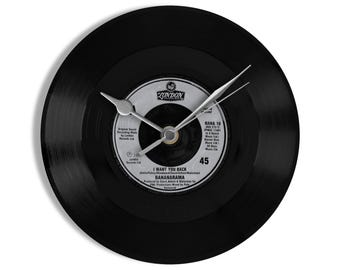 Bananarama "I Want You Back" 7" Vinyl Record Wall Clock