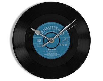 Danny Williams "Moon River" 7" Vinyl Record Wall Clock UK NUMBER ONE 28 Dec - 10 Jan 1962