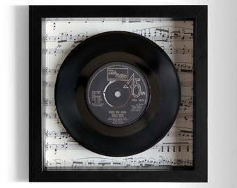 Diana Ross "Kiss Me Now" Framed 7" Vinyl Record