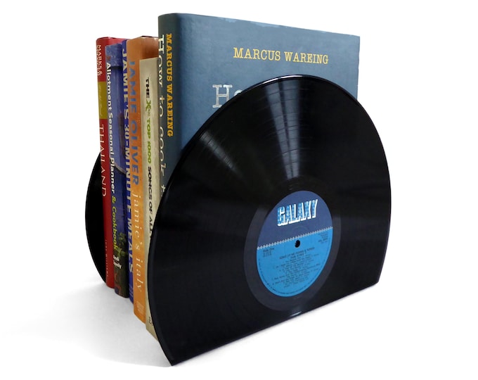 Featured listing image: Bookends made from Vinyl Records