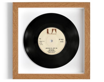 Don McLean "American Pie" Framed 7" Vinyl Record