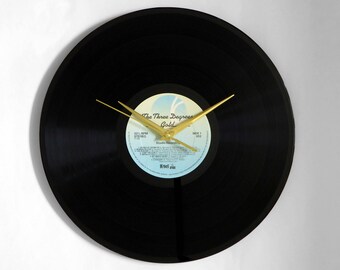 The Three Degrees "Gold" Vinyl Record Wall Clock