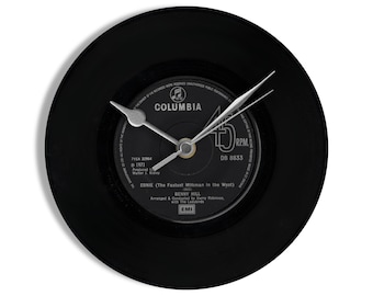 Benny Hill "Ernie (The Fastest Milkman in the West)" 7" Vinyl Record Wall Clock UK NUMBER ONE 5 Dec - 1 Jan 1972