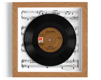 Carpenters "Top Of The World" Framed 7" Vinyl Record