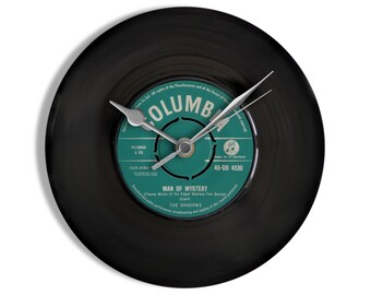 The Shadows "Man Of Mystery" 7" Vinyl Record Wall Clock