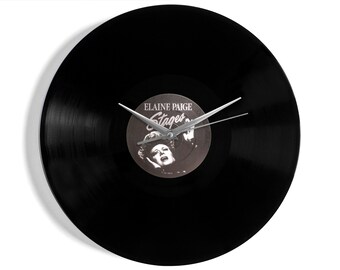 Elaine Paige "Stages" Vinyl Record Wall Clock