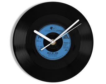 Thompson Twins "Hold Me Now" 7" Vinyl Record Wall Clock