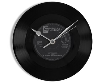 B Bumble and the Stingers "Nut Rocker" 7" Vinyl Record Wall Clock UK NUMBER ONE 17 May - 23 May 1962