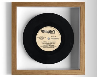 Fiddler's Dram "Daytrip To Bangor" Framed 7" Vinyl Record