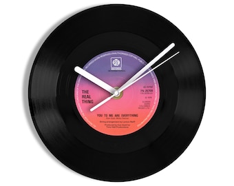 The Real Thing "You To Me Are Everything" 7" Vinyl Record Wall Clock UK NUMBER ONE 20 Jun - 10 Jul 1976