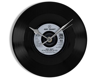 Amy Grant "Baby Baby" 7" Vinyl Record Wall Clock