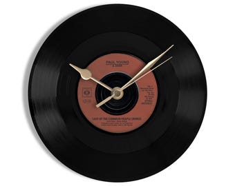 Paul Young "Love Of The Common People" 7" Vinyl Record Wall Clock
