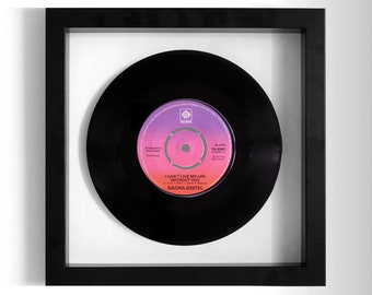 Sacha Distel "I Can't Live My Life Without You" Framed 7" Vinyl Record