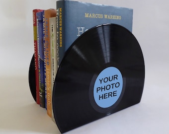 Personalised Bookends made from Vinyl Records