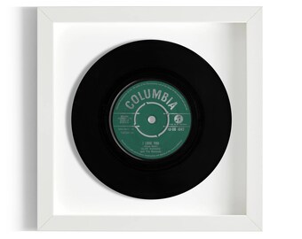 Cliff Richard and The Shadows "I Love You" Framed 7" Vinyl Record UK NUMBER ONE 29 Dec 1960 - 11 Jan 1961