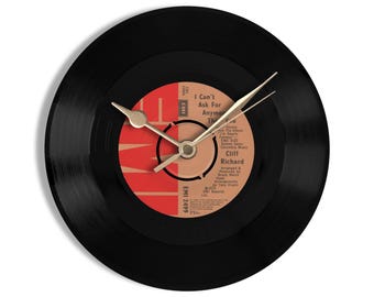 Cliff Richard "I Can't Ask For Anymore Than You" 7" Vinyl Record Wall Clock