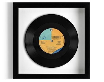 Eric Clapton "Tears In Heaven" Framed 7" Vinyl Record