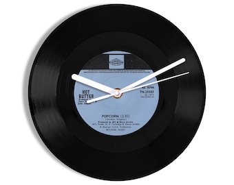 Hot Butter "Popcorn" 7" Vinyl Record Wall Clock