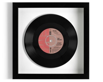Don McLean "Crying" Framed 7" Vinyl Record UK NUMBER ONE 15 Jun - 5 Jul 1980