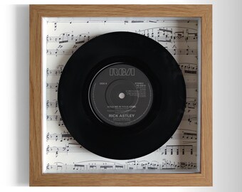 Rick Astley "Hold Me In Your Arms" Framed 7" Vinyl Record