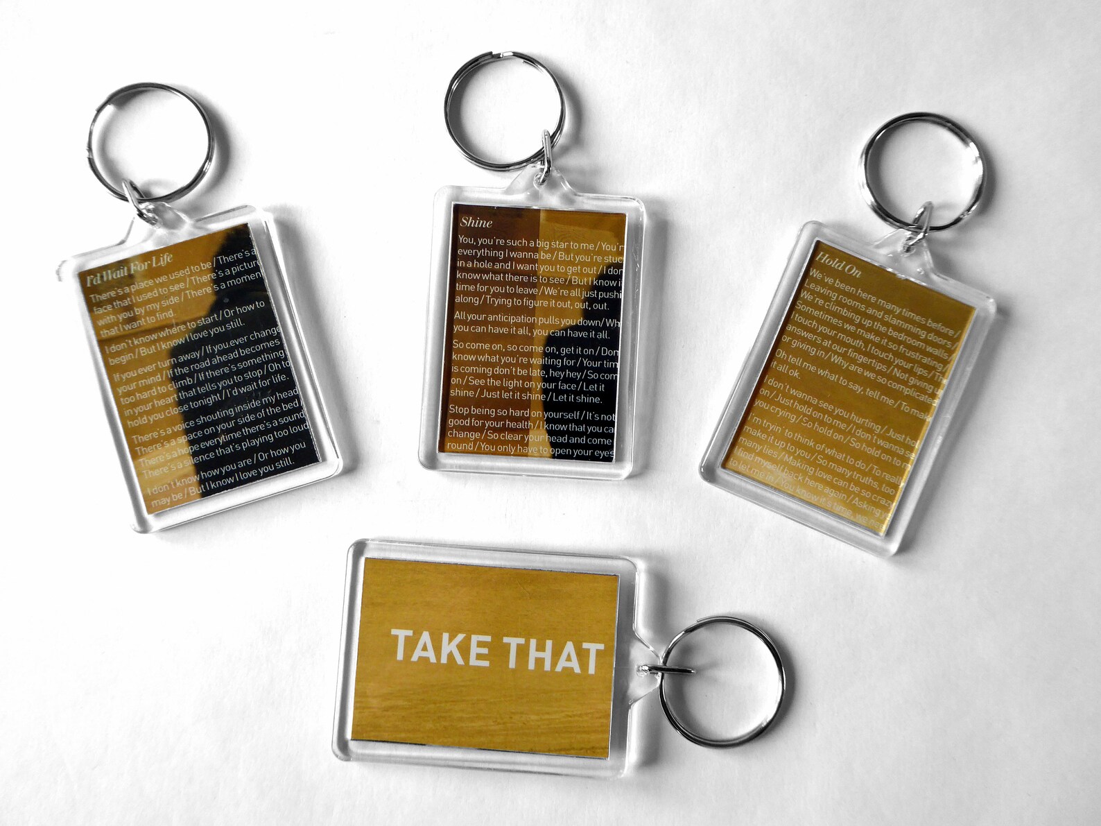 Take That Keyring From CD Booklet Etsy UK