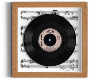 George McCrae "Rock Your Baby" Framed 7" Vinyl Record UK NUMBER ONE 21 Jul - 10 Aug 1974