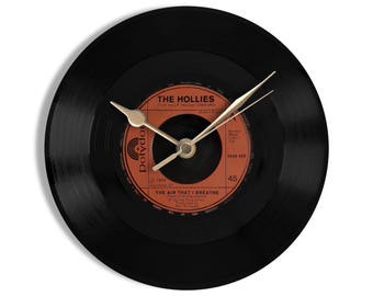 The Hollies "The Air That I Breathe" 7" Vinyl Record Wall Clock