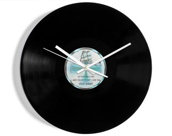 Stevie Wonder "I Just Called To Say I Love You" 12" Vinyl Record Wall Clock UK NUMBER ONE 2 Sep - 13 Oct 1984