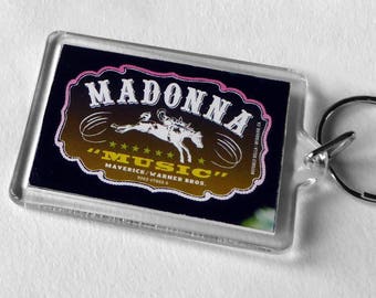 Madonna Keyring made from CD Booklets